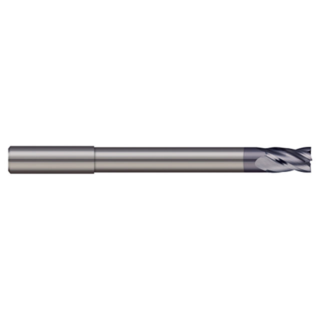 Micro 100 GLRM-030-2X | 3mm Diameter x 6mm Shank x 8mm LOC x 30mm Reach x 75mm OAL 2 Flute AlTiN Carbide Square End Mill