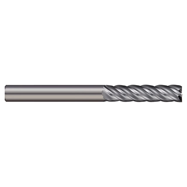 Micro 100 VLM-312-5 | 5/16" Diameter x 5/16" Shank x 1-1/8" LOC x 3" OAL 5 Flute Uncoated Carbide Square End Mill For Steels & High Temperature Alloys