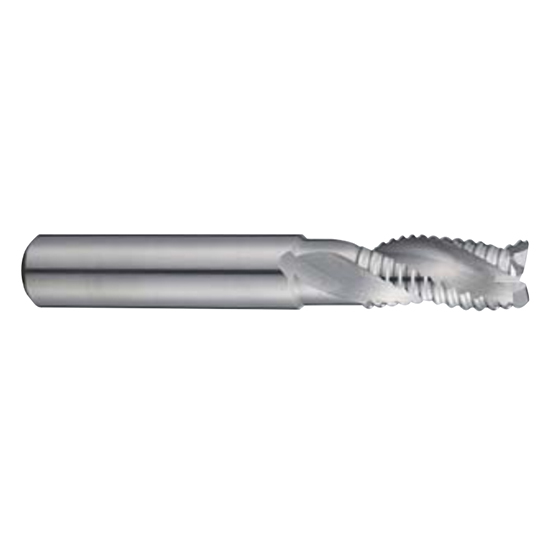 YG1 98032 | 1/2" Diameter x 1/2" Shank x 1" LOC x 3-1/4" OAL 3 Flute Bright Carbide Square Roughing End Mill