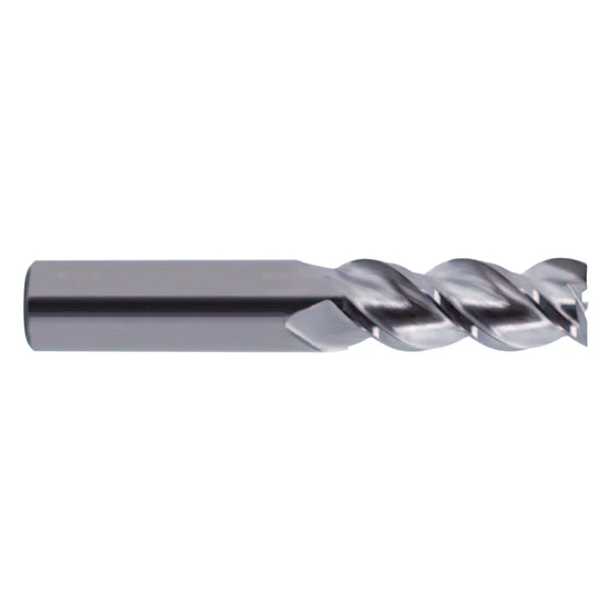 YG1 28584-060 | 3/8" Diameter x 3/8" Shank x 1" LOC x 2-1/2" OAL 3 Flute Bright Carbide Single Square End Mill