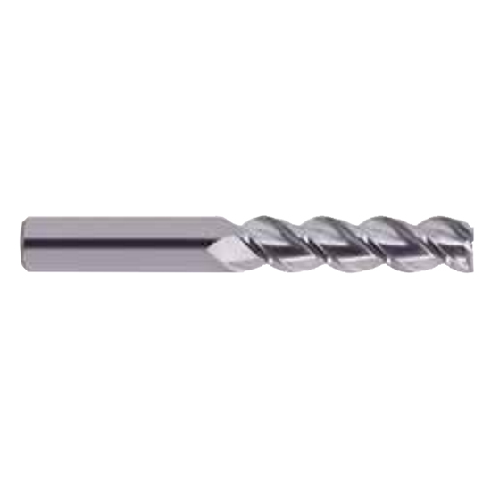 YG1 EA60321 | 1/2" Diameter x 1/2" Shank x 2" LOC x 4" OAL 3 Flute Bright Carbide Single Square End Mill