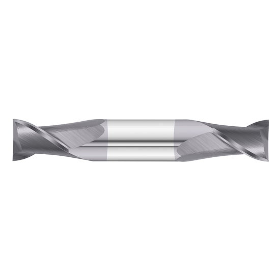 Fullerton Tool 36028 | 9/64" Diameter x 3/16" Shank x 5/16" LOC x 2" OAL 2 Flute TiAlN Solid Carbide Square End Mill