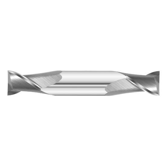 Fullerton Tool 32586 | 9/64" Diameter x 3/16" Shank x 5/16" LOC x 2" OAL 2 Flute Uncoated Solid Carbide Square End Mill