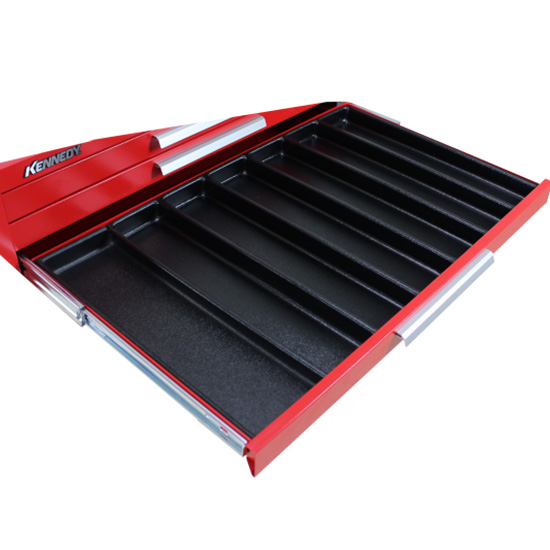 Kennedy 81933 | 2" High 7-Compartment Black Drawer Organizer (for 30"-wide Kennedy Drawers)