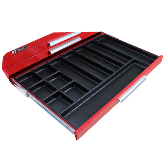 Kennedy 81934 | 2" High 12-Compartment Black Drawer Organizer (for 30"-wide Kennedy Drawers)