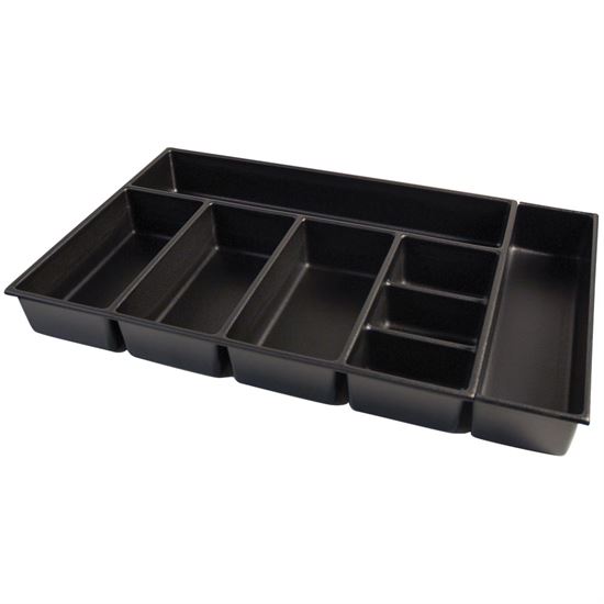 Kennedy 81937 | 4" High 8-Compartment Black Drawer Organizer (for 30"-wide Kennedy Drawers)