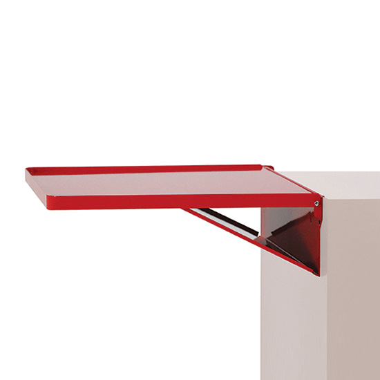 Kennedy DS1R | Industrial Red Fold-Away Side Shelf