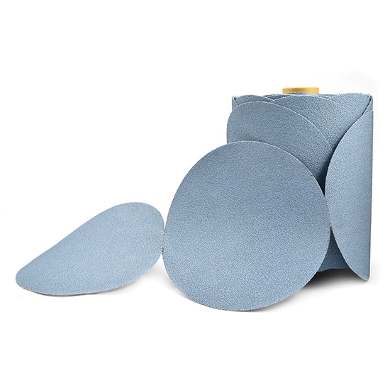 Superior Abrasives 11695 | SHUR-KUT 6" 120 Grit Aluminum Oxide Blue Stearate PSA Paper Disc Roll