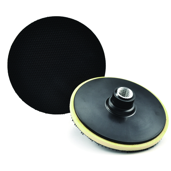 Superior Abrasives 10599 | SHUR-BRITE 4" x 5/8"-11" Hook & Loop Disc Holder