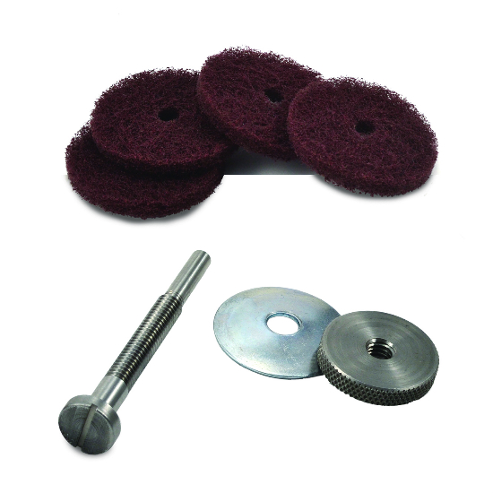 Superior Abrasives 30611 | SHUR-BRITE 2" x 2" 10-Ply Heavy Duty Satin Finishing Goblet Refill