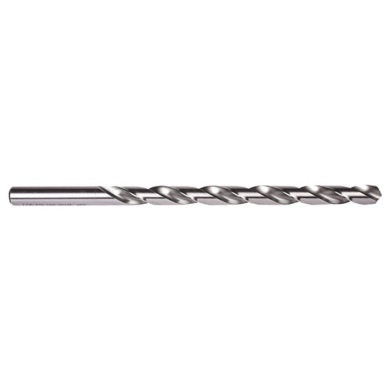 Precision Twist Drill 5999892 | 1/4" Diameter 18" OAL 118 Degree High Speed Steel Bright Finish Extra Long Drill Bit