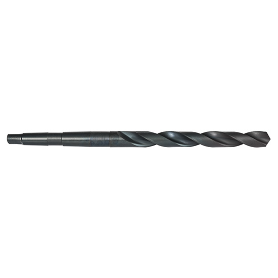 Precision Twist Drill 020037 | 37/64" Diameter 8-3/4" OAL 118 Degree High Speed Steel Steam Oxide Taper Shank Drill Bit