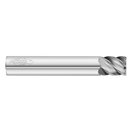 Fullerton Tool 38082 | 5/8" Diameter x 5/8" Shank x 3/4" LOC x 3-1/2" OAL 5 Flute Uncoated Solid Carbide Square End Mill
