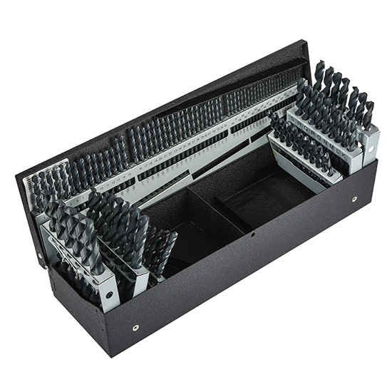 Precision Twist Drill 099705 | 114pc 1/16-1/2" x 64ths, #1-60, 1-13x0.5mm 135 Degree Cobalt High Speed Steel Bronze Jobber Length Drill Bit