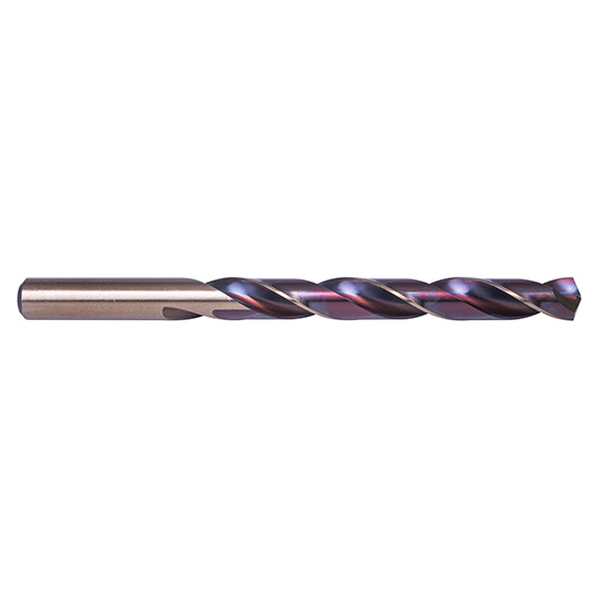Precision Twist Drill 022018 | 9/32" Diameter 4-1/4" OAL 135 Degree High Speed Steel Purple/Bronze Jobber Length Drill Bit