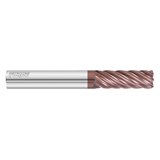 Fullerton Tool 36246 | 3/8" Diameter x 3/8" Shank x 3/4" LOC x 2-1/2" OAL 7 Flute FC20 Solid Carbide Square End Mill