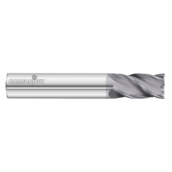 Fullerton Tool 34037 | 1" Diameter x 1" Shank x 1-1/2" LOC x 4" OAL 4 Flute FC18 Solid Carbide Square End Mill