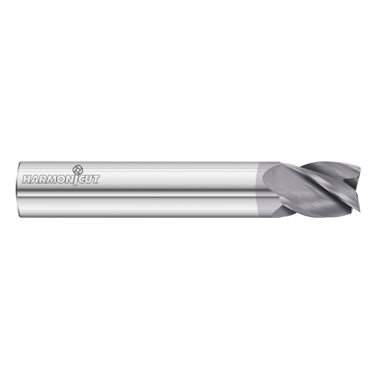 Fullerton Tool 92604 | 5.00mm Diameter x 5.00mm Shank x 10.00mm LOC x 51.00mm OAL 4 Flute FC18 Solid Carbide Square End Mill