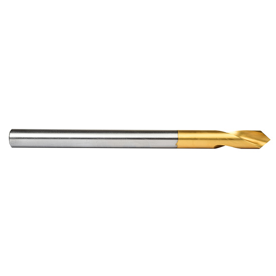 Precision Twist Drill 6000059 | 1/2" Diameter 8" OAL 90 Degree High Speed Steel TiN Spotting Drill