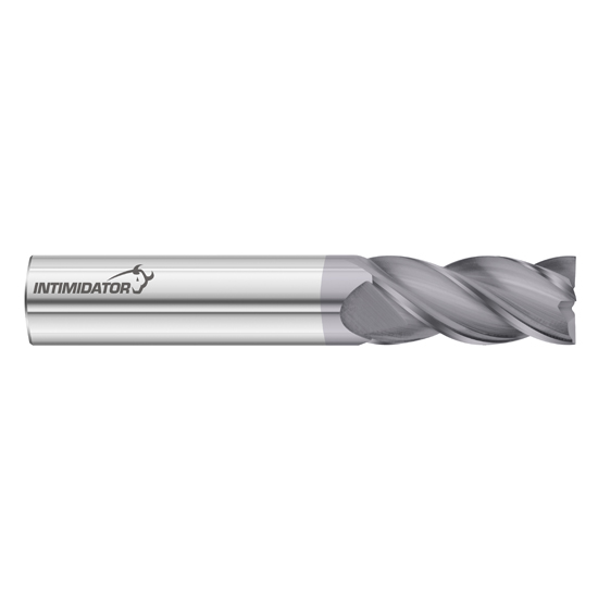 Fullerton Tool 34297 | 1" Diameter x 1" Shank x 1-1/2" LOC x 4" OAL 4 Flute FC18 Solid Carbide Square End Mill