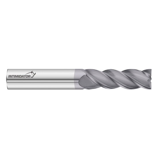 Fullerton Tool 34513 | 1/2" Diameter x 1/2" Shank x 1-1/4" LOC x 3" OAL 4 Flute FC18 Solid Carbide Square End Mill