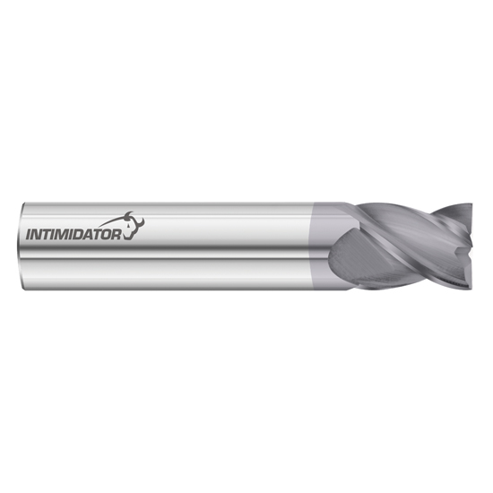 Fullerton Tool 93904 | 8mm Diameter x 8mm Shank x 16mm LOC x 50mm OAL 4 Flute FC18 Solid Carbide Square End Mill