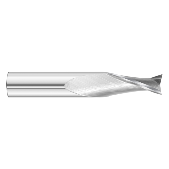 Fullerton Tool 39134 | 1/2" Diameter x 1/2" Shank x 1" LOC x 3" OAL 2 Flute Uncoated Solid Carbide Square End Mill