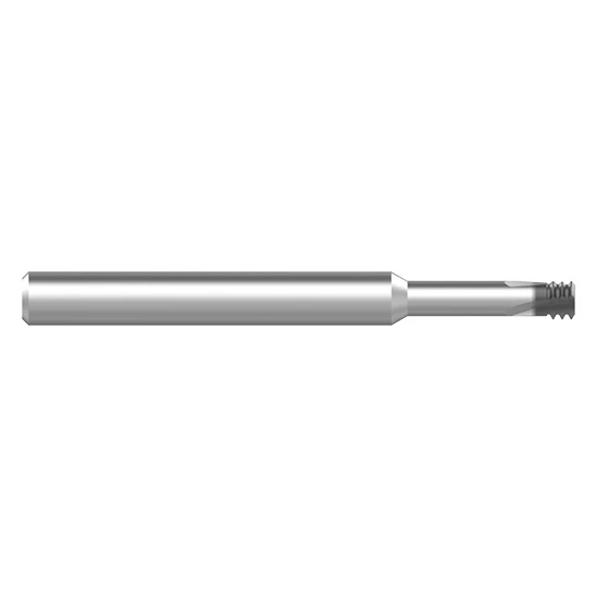 Allied Machine and Engineering TM40070M-3T3X  | M4-0.7 ISO x  3.10mm Diameter x 0.70 Pitch x 6.00mm Shank x 63.00mm OAL 3 Flute Carbide AM210 Coated Helical Flute Thread Mill