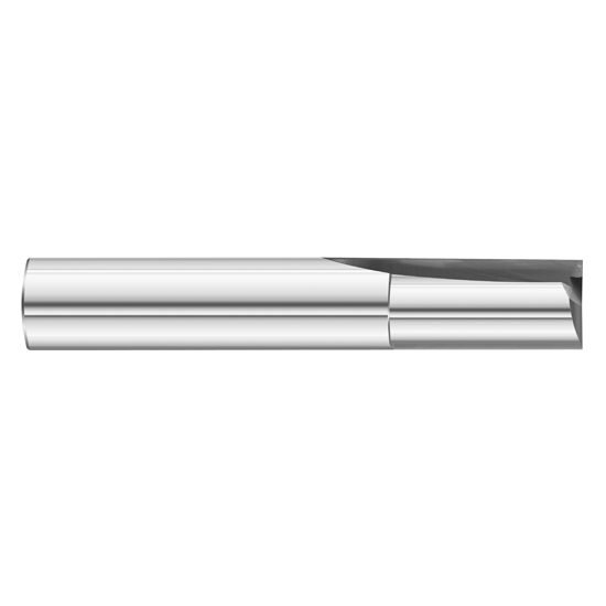 Fullerton Tool 12142 | 1/4" Diameter x 1/4" Shank x 3/4" LOC x 2-1/2" OAL 2 Flute Uncoated Solid Carbide Square End Mill