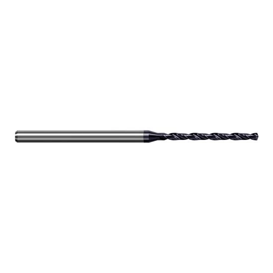 Harvey Tool CHT1574-C3 | 4.000mm Diameter x 6.000mm Shank x 100.000mm OAL 140 Degree Drill Point AlTiN Coated Solid Carbide Micro Drill Bit