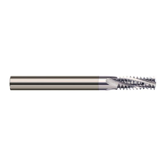 Harvey Tool 70044-C8 | 1/4-20 Thread x 0.1800" Cutting Diameter 3FL TiB2 Coated Carbide Helical Flute Thread Mill
