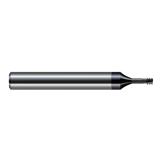 Harvey Tool 899910-C6 | 2-56 Thread 0.0650" Diameter 3/32" Flute Length Coated 0.0930" Helical Flute Thread Mill