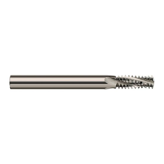 Harvey Tool 70092 | 9/16-12 Thread x 0.3700" Cutting Diameter 4FL Uncoated Carbide Helical Flute Thread Mill