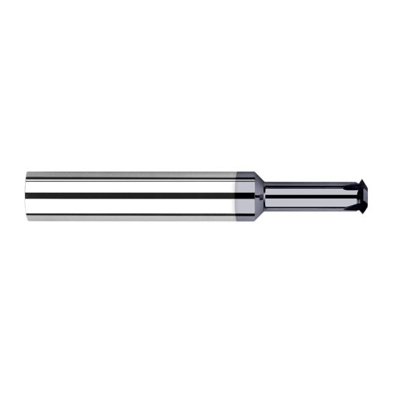 Harvey Tool 41460-C4 | 3/8" Thread 0.3000" Diameter 4FL 60 Degree Included Angle Amorphous Diamond Coated Carbide Single Profile Thread Mill