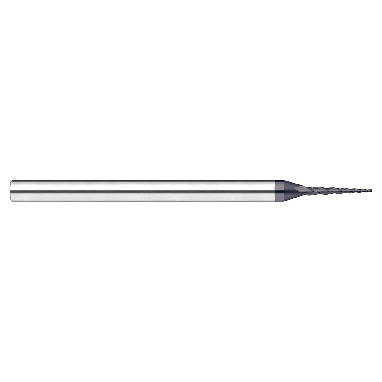 Harvey Tool 990415-C6 | 0.0150" (1/64) Cutter Diameter x 0.0780" (5/64) LOC 3 Flute AlTiN Nano Coated Tapered End Mill
