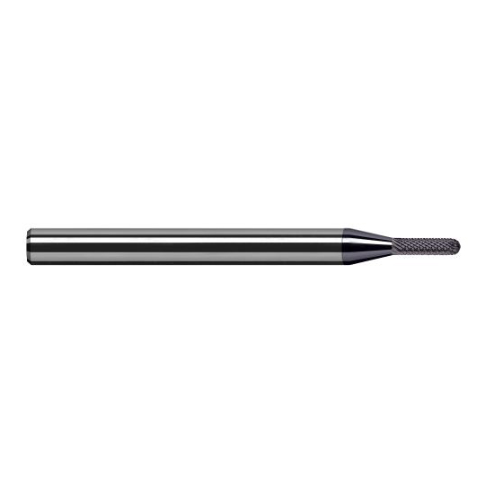 Harvey Tool 892208-C3 | 1/8" Diameter x 0.3750" LOC x 1/8" Shank x 2-1/2" OAL AlTiN Coated Carbide Miniature Ball Deburring End Mill