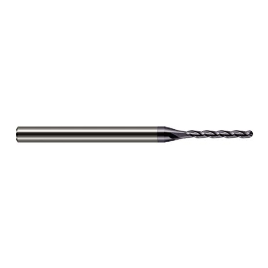 Harvey Tool 34078-C3 | 5/64" Diameter x 0.6250" LOC x 1/8" Shank x 2-1/2" OAL AlTiN Coated Carbide Miniature Ball Deburring End Mill