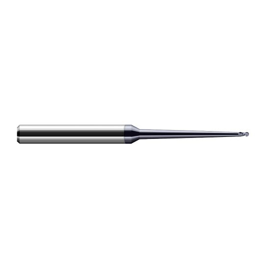 Harvey Tool 18920-C6 | 5/16" Diameter x 0.4680" LOC x 1/2" Shank x 4" OAL AlTiN Nano Coated Carbide Miniature Ball Deburring End Mill