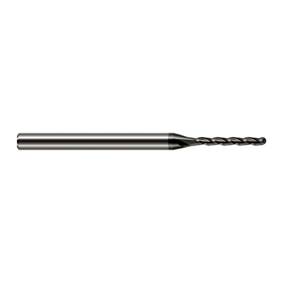 Harvey Tool 12880-C4 | 0.0800" Diameter x 0.7500" LOC x 1/8" Shank x 2-1/2" OAL Amorphous Diamond Coated Carbide Miniature Ball Deburring End Mill