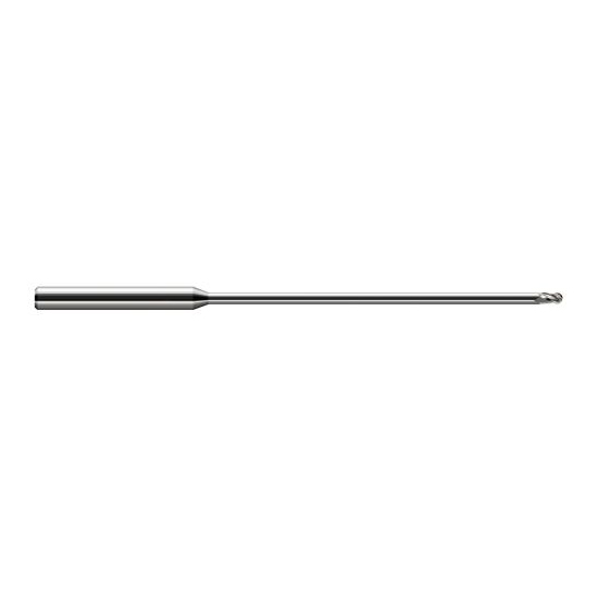 Harvey Tool 922731 | 1/32" Diameter x 0.0470" LOC x 1/8" Shank x 2-1/2" OAL Uncoated Carbide Miniature Ball Deburring End Mill