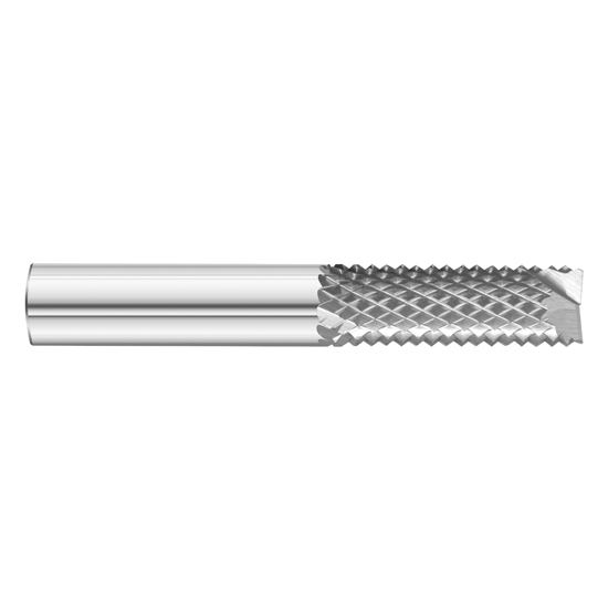 Fullerton Tool 26252 | 1/4" Diameter 3/4" Length of Cut End Mill End Diamond Pattern Router