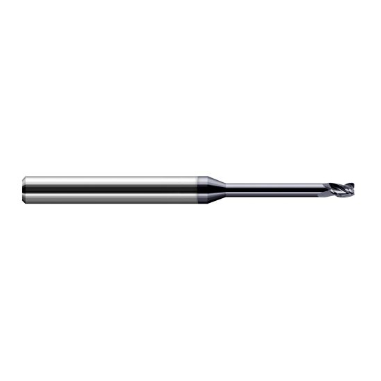 Harvey Tool 970210-C3 | 5/32" Diameter x 3/16" Shank x 15/64" LOC x 3" OAL 0.0200" Radius AlTiN Coated Carbide Corner Radius End Mill