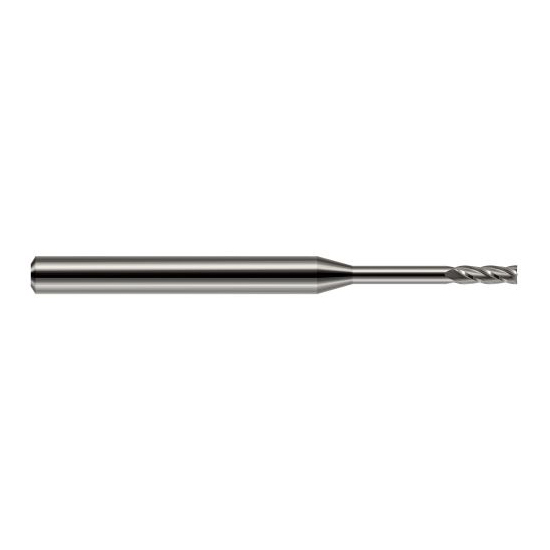 Harvey Tool 76431 | 1/32" Diameter x 1/8" Shank x 3/32" LOC x 1-1/2" OAL 4FL Uncoated Carbide Square End Mill