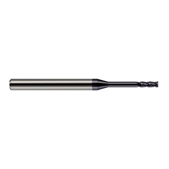 Harvey Tool 76247-C3 | 3/64" Diameter x 1/8" Shank x  LOC x 1-1/2" OAL 2FL AlTiN Coated Carbide Square End Mill