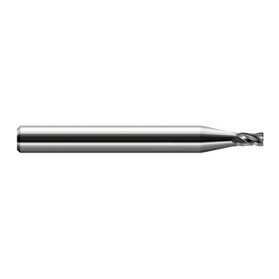 Harvey Tool 13912 | 0.0120" Diameter x 1/8" Shank x  LOC x 1-1/2" OAL 2FL Uncoated Carbide Square End Mill
