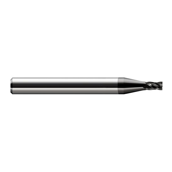 Harvey Tool 14045-C4 | 0.045" Diameter x 1/8" Shank x 0.067" LOC x 1.500" OAL 4 Flute Amorphous Diamond Coated Carbide Square End Mill