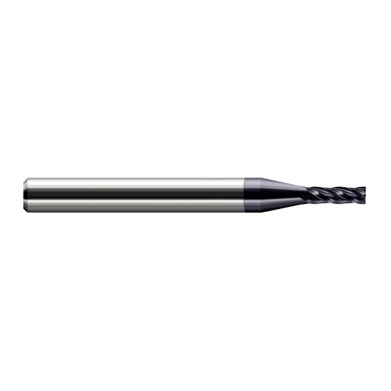 Harvey Tool 836340-C3 | 0.040" Diameter x 1/8" Shank x 0.120" LOC x 1.500" OAL 3 Flute AlTiN Coated Carbide Square End Mill