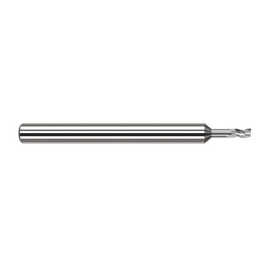 Harvey Tool 945520 | 0.0200" Diameter x 1/8" Shank x  LOC x 2-1/2" OAL 3FL Uncoated Carbide Square End Mill