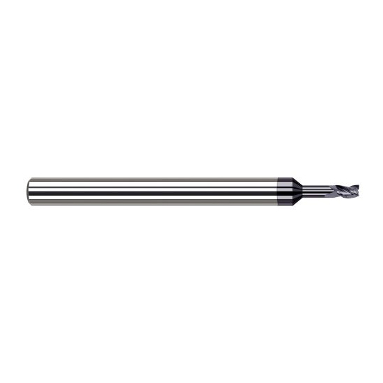 Harvey Tool 945530-C3 | 0.0300" Diameter x 1/8" Shank x  LOC x 2-1/2" OAL 3FL AlTiN Coated Carbide Square End Mill