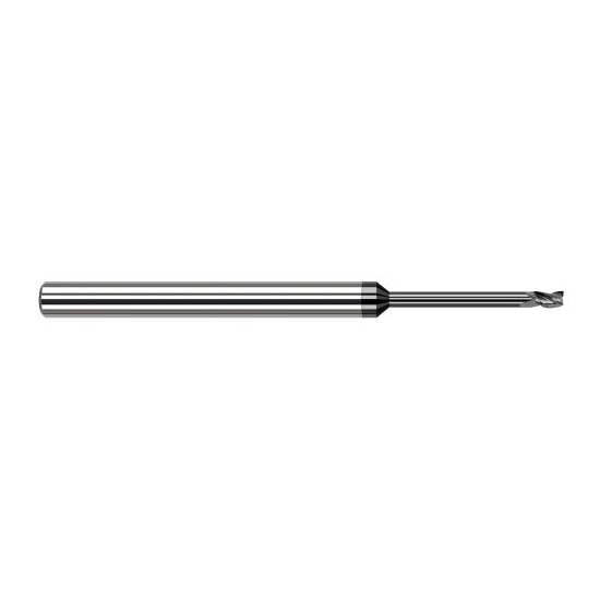 Harvey Tool 982115-C4 | 1/64" Diameter x 1/8" Shank x  LOC x 2-1/2" OAL 3FL Amorphous Diamond Coated Carbide Square End Mill